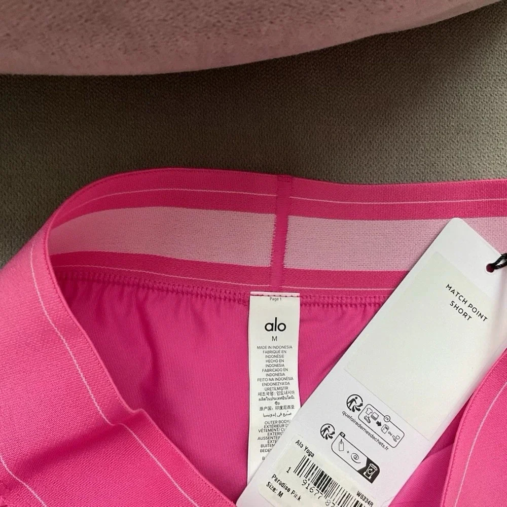 Alo Yoga Match Point Short Paradise Pink M